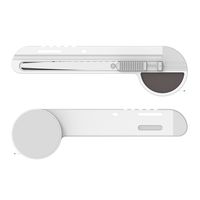 ナカバヤシ メジャーが付いたギザノコ刃カッター ホワイトグレー MGC-101WG 1セット（1本×5）