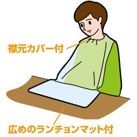 アーテック 【介護/医療】食事用エプロン ポケット付使い捨て食事用エプロン100枚入 051958 1ケース(1点×10))（直送品）