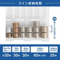 カール事務器 コインケース・スリム CX-002-J 1個 小銭ケース 小銭仕分けケース 収納 硬貨ケース