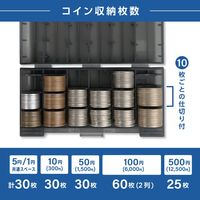 カール事務器 コインケース・スリム CX-002-D 1個 小銭ケース 小銭仕分けケース 収納 硬貨ケース