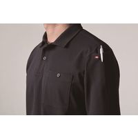 【長袖ポロシャツ】バートル ヘビーウエイトポロシャツ ブラック L 675-35-L 1枚