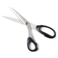 ミササ 左利き用ステンレス裁ちはさみ20cm 黒 キャップ付き MIS8199 1丁