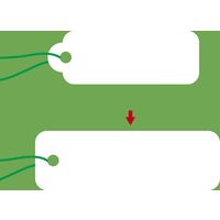 ササガワ 提札 小物用 白無地 19-961 1袋(100枚)