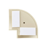 エレコム 配線カバー モール 接続ユニット 曲ガリ 設置用テープ付 床用モール ベージュ LD-GAM37MA 1個