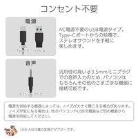 エレコム パソコン用スピーカー φ3.5接続 USB給電 4.4W 黒 SP-P10CUBK 1個