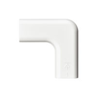 エレコム 配線カバー モール 接続ユニット 曲ガリ 壁用 フラットモール ホワイト LD-GAFM1MWH 1個