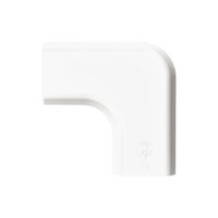 エレコム 配線カバー モール 接続ユニット 曲ガリ 壁用 フラットモール ホワイト LD-GAFM3MWH 1個