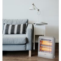 YAMAZEN 電気ストーブ 2段階切替 DS-E082(W) 1個