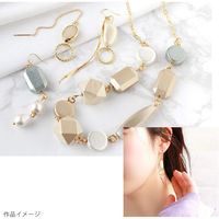 日本紐釦貿易 デザイン丸カン 外径φ8mm ゴールド A24-37G 1袋20個入(5袋、100個（直送品）