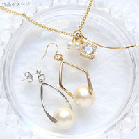 日本紐釦貿易 ツイストバチカン スクエア型 シルバー W19×H30mm 2個入 A24-8 1袋2個入(5袋、合計10個（直送品）