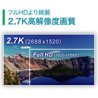 フィールドスリー 2.7K解像度 デジタルビデオカメラ 静止画800万画素 デジタルズーム16倍 F3VC27-01 1台