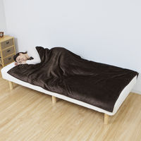 YAMAZEN 洗える 電気掛敷毛布 188×130cm 表フランネル・裏プードルタッチ仕上げ モウフYMK-F47P(T) 1個