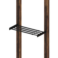 平安伸銅工業 LABRICO(ラブリコ) シェルフレール 伸縮ラック アイアン 500 ブラック IXK-534　1セット(10個)（直送品）