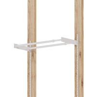 平安伸銅工業 LABRICO(ラブリコ) シェルフレール 伸縮ハンガーバー アイアン 500 ホワイト IXO-536　1セット(10個)（直送品）