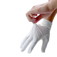 カンダ ボタンホックナイロンストレッチセーム(マチ付)手袋 M 白 4571200410099 1個