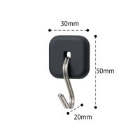 レック キッチンツールフック（強力マグネット）黒 K00598 1個