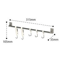 レック キッチンフック&クリップ(強力マグネット) K00568 1個