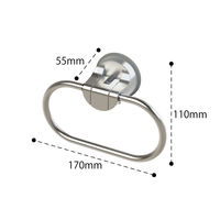 レック タオル掛け(ジェル吸盤) K00575 1個