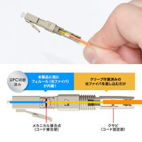 サンワサプライ  光ファイバファストLCコネクタ HKB-AC-FLCMM（直送品）