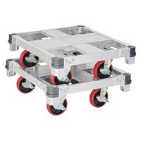 長谷川工業 アルミ運搬台車 イットン台車4輪ミニ FC4-0775 1台（直送品）