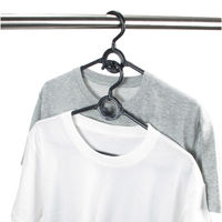 サワフジ スイングハンガー M 3本組 ブラック●1セット(3本組×10) 4970161014375 1セット(3本組×10)（直送品）