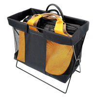 サワフジ メッシュバスケット大 ブラック●1セット(1個×2) 4973306394851 1セット(1個×2)（直送品）