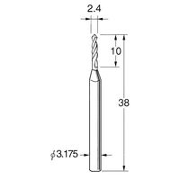 日本精密機械工作 ツイストドリル(超硬合金) 1本 T3024（直送品）