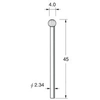 日本精密機械工作 スチールカッター ラウンド 5本 C1040 1BOX（直送品）