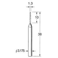 日本精密機械工作 ツイストドリル(超硬合金) 1本 T3013（直送品）