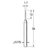 日本精密機械工作 ツイストドリル(超硬合金) 1本 T3017（直送品）