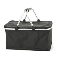 折り畳み保冷バスケット ブラック LAKOLE/ラコレ