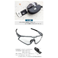 GORIX GS-TRANS6004 調光変色サングラス 透明グレー 43658 1個（直送品）