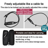 GORIX GR-COMBO ストラップ結束式ロック マットブラック 43586 1個（直送品）