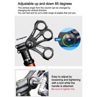 GORIX GEDi85 ±85°角度可変ステム 110mm マットブラック 43669 1個（直送品）