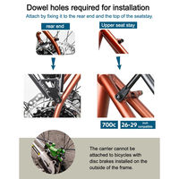 GORIX GRR681 リアラック グラベル向け マットブラック 43680 1個（直送品）