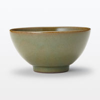 無印良品 萬古焼 飯碗 大 ビードロ釉 約直径13cm 1セット（1個×5） 良品計画