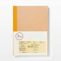 無印良品 植林木ペーパー裏うつりしにくいノート5冊組 B5・36枚 7mm横罫 背クロス5色 1セット（1個（5冊組）×12）