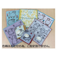 クリスマスシール付きギフト/ナチュラルシリーズのタオルハンカチ/色柄はお任せ NF-TC-christmas-30 1箱(30個入)（直送品）