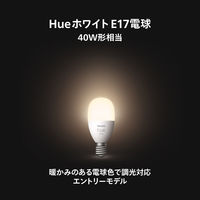 Signify ホワイト E17 電球 40W形相当 PH17WH1 1個（直送品）