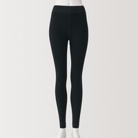 【レディース】無印良品 婦人 裏起毛 厚手 レギンス 婦人S 黒 良品計画