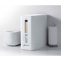 アスベル S計量米びつ12kg ホワイト A7528 1個