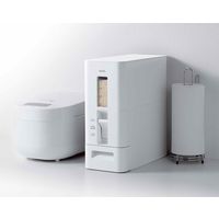 アスベル S計量米びつ6kg ホワイト A7527 1個