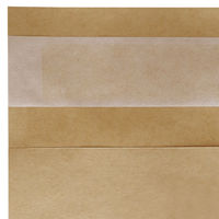 【宅配袋】今村紙工 底マチ付宅配袋 （フタ付）茶 340×230×40mm 封かんシール付 1セット（1パック（100枚）×5）