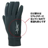 小野商事 防寒手袋 ウィンターガードジョガー タッチパネル対応 ブラック Mサイズ 806 1双（直送品）