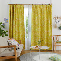 【軒先渡し】スミノエ DESIGN LIFE edi15 スミノエ カーテン ハミングビー イエロー 4549781322100 1枚（直送品）