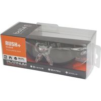 BSSI 保護メガネ RUSH+ BSSIマットブラック クリアレンズ ブリスタパッケージ PSSRUSP064BL 1個（直送品）