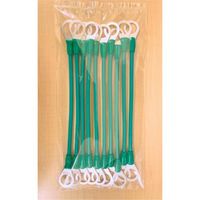 HI―LEAD 被覆付アースボンド R5.5 M12×200L 端子保護キャップ付(緑) EBC-R5.5-12-200-GR（直送品）