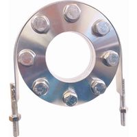 HI―LEAD JIS10Kフランジ用Uバンド 三価クロメート 100A ナット2個付き FUB-JIS10K-100A-3MC 1個（直送品）