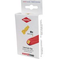 KNIPEX カラーコードクリップ イエロー(10ピース入り) 0061-10CY 1箱(10個) 677-8592（直送品）