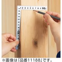 シンワ測定 シンワ 曲尺平ぴた ホワイト 15×11cm 表裏同目 11189 1本 566-1898（直送品）